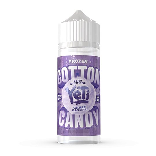 Yeti Frozen Cotton Candy - 100ml - Grape Blackberry - PJW Vapes | Glasgow Vape Wholesaler