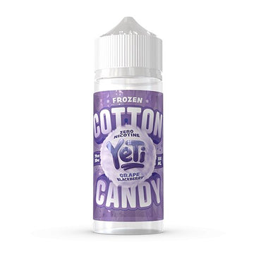 Yeti Frozen Cotton Candy - 100ml - Grape Blackberry - PJW Vapes | Glasgow Vape Wholesaler