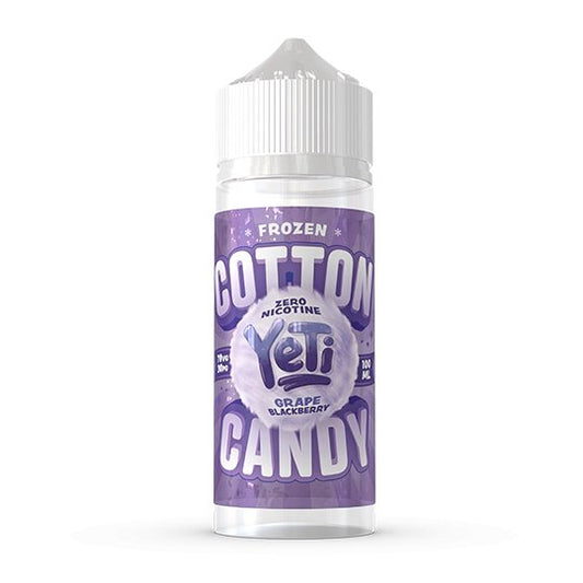 Yeti Frozen Cotton Candy - 100ml - Grape Blackberry - PJW Vapes | Glasgow Vape Wholesaler