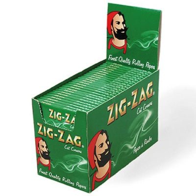 Zig-Zag - Green Single Wide Papers - Regular - PJW Vapes | Glasgow Vape Wholesaler