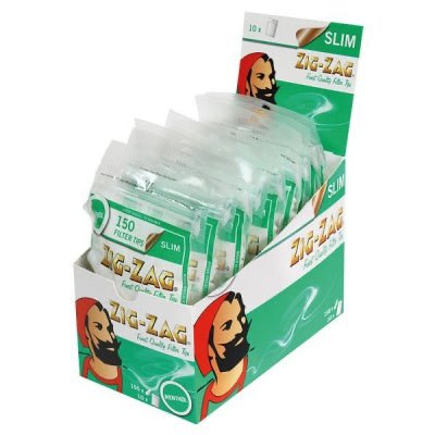 Zig-Zag - Menthol Slim Filter Tips - 150 - PJW Vapes | Glasgow Vape Wholesaler
