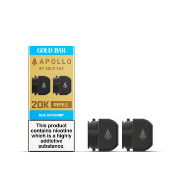 Apollo 20K Refill - Gold Bar - Blue Raspberry - PJW Vapes | UK Leading Vape Wholesaler