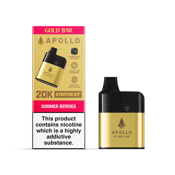 Apollo 20K Starter Kit - Gold Bar - Summer Berries - PJW Vapes | UK Leading Vape Wholesaler