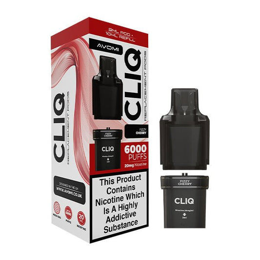 Avomi Cliq Pods - Fizzy Cherry - PJW Vapes | UK Leading Vape Wholesaler