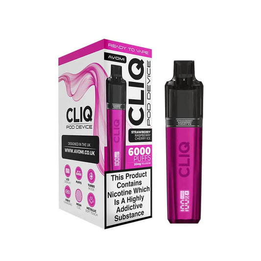 Avomi CLIQ Prefilled Pod Vape Kit - PJW Vapes | UK Leading Vape Wholesaler