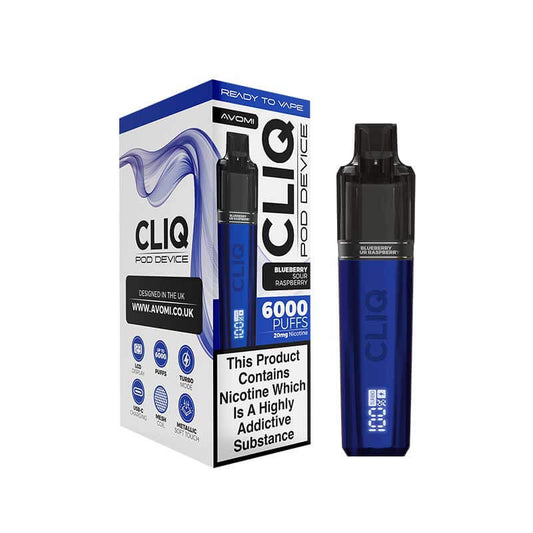 Avomi CLIQ Prefilled Pod Vape Kit - PJW Vapes | UK Leading Vape Wholesaler