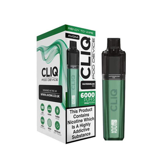 Avomi CLIQ Prefilled Pod Vape Kit - PJW Vapes | UK Leading Vape Wholesaler