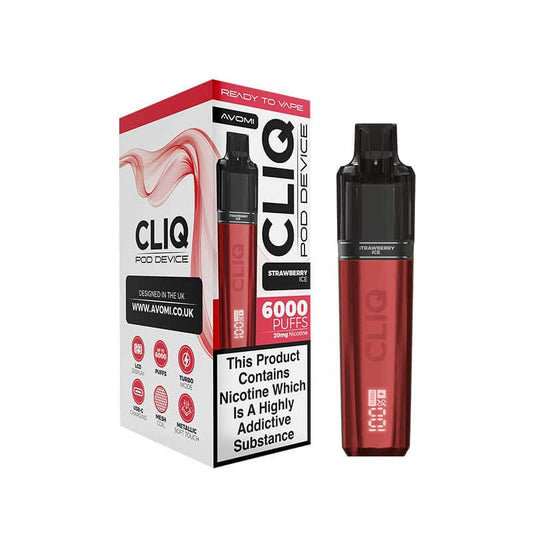 Avomi CLIQ Prefilled Pod Vape Kit - PJW Vapes | UK Leading Vape Wholesaler