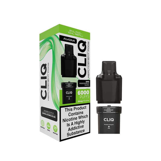 Avomi CLIQ Prefilled Vape Pod + Refill - PJW Vapes | UK Leading Vape Wholesaler