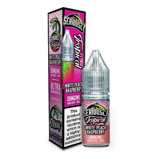 Doozy Seriously Tropical Nic Salt - White Peach Raspberry - PJW Vapes | UK Leading Vape Wholesaler