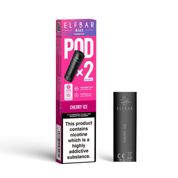 ELFBAR 4in1 Prefilled Pods - Cherry Ice - PJW Vapes | UK Leading Vape Wholesaler