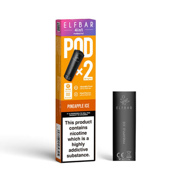 ELFBAR 4in1 Prefilled Pods - Pineapple Ice - PJW Vapes | UK Leading Vape Wholesaler