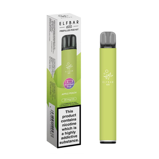 Elfbar 600 - 2025 - Kit - Apple Peach - PJW Vapes | UK Leading Vape Wholesaler