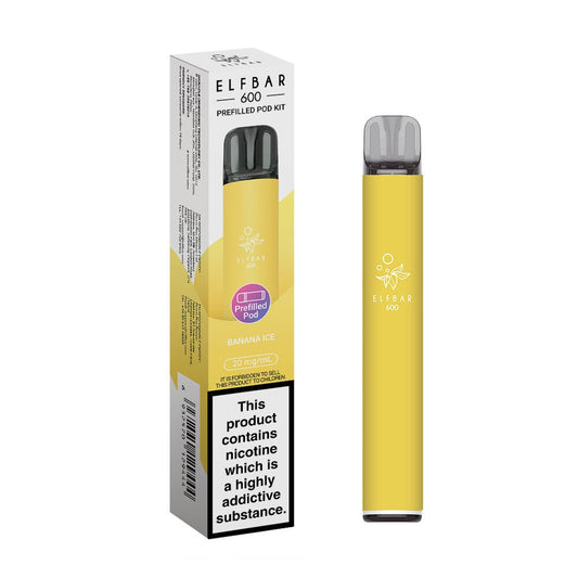 Elfbar 600 - 2025 - Kit - Banana Ice - PJW Vapes | UK Leading Vape Wholesaler