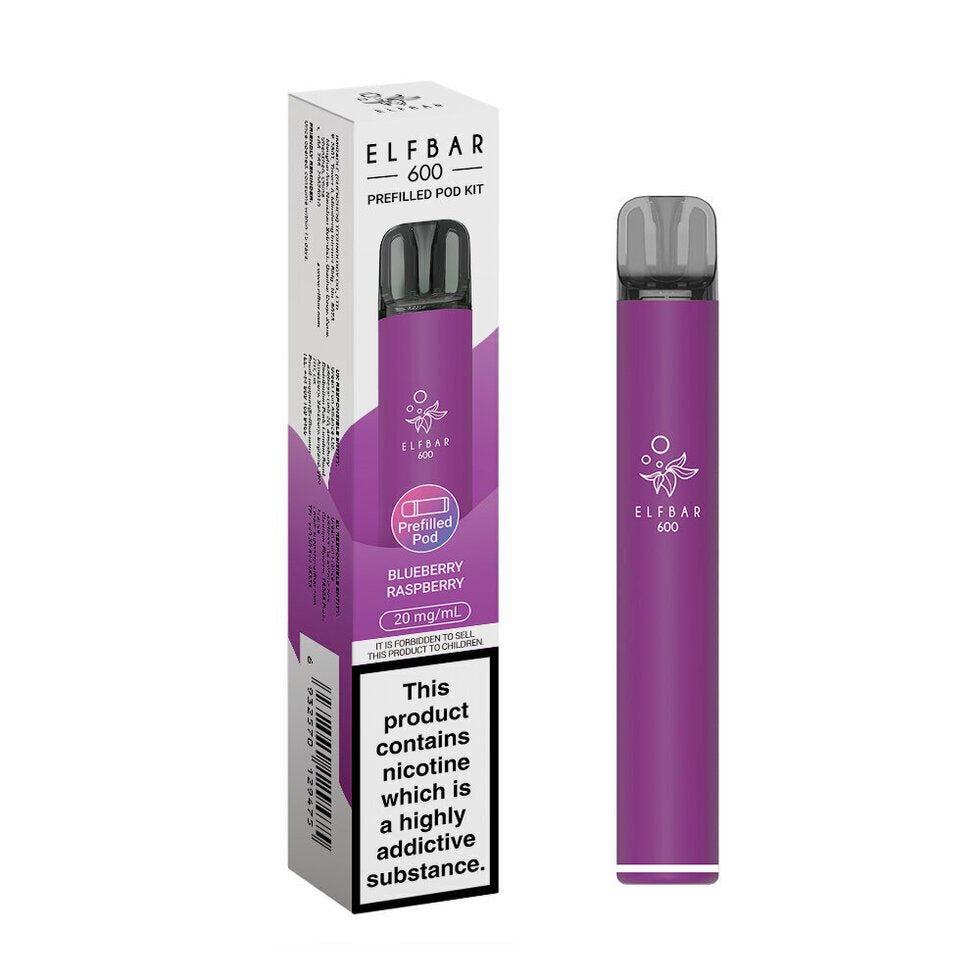 Elfbar 600 2025 Kit - Blueberry Raspberry - PJW Vapes | UK Leading Vape Wholesaler