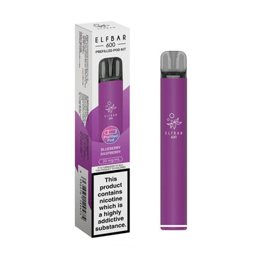 Elfbar 600 2025 Kit - Blueberry Raspberry - PJW Vapes | UK Leading Vape Wholesaler