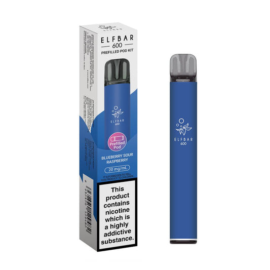 Elfbar 600 - 2025 - Kit - Blueberry Sour Raspberry - PJW Vapes | UK Leading Vape Wholesaler