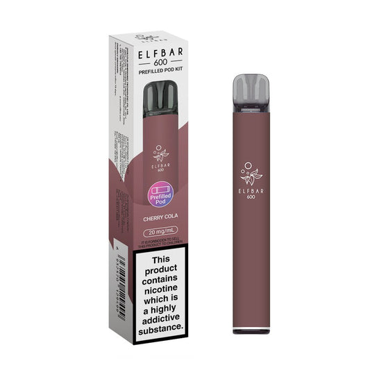 Elfbar 600 - 2025 - Kit - Cherry Cola - PJW Vapes | UK Leading Vape Wholesaler
