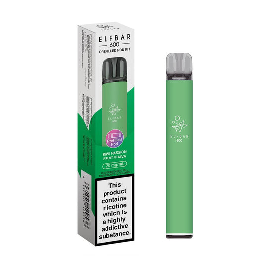 Elfbar 600 - 2025 - Kit - Kiwi Passion Fruit Guava - PJW Vapes | UK Leading Vape Wholesaler