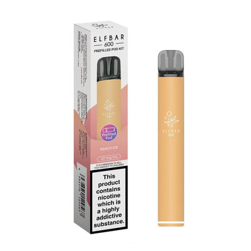 Elfbar 600 2025 Kit - Peach Ice - PJW Vapes | UK Leading Vape Wholesaler