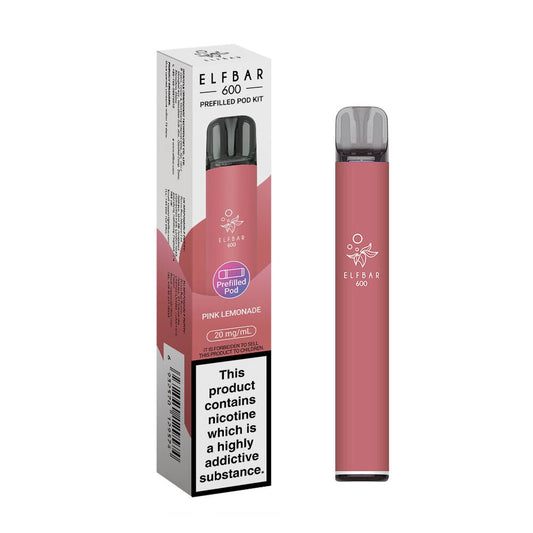 Elfbar 600 - 2025 - Kit - Pink Lemonade - PJW Vapes | UK Leading Vape Wholesaler