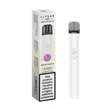 Elfbar 600 2025 Kit - Snoow Tobacco - PJW Vapes | UK Leading Vape Wholesaler