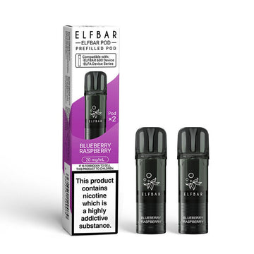 Elfbar 600 2025 Pods - Blueberry Raspberry - PJW Vapes | UK Leading Vape Wholesaler