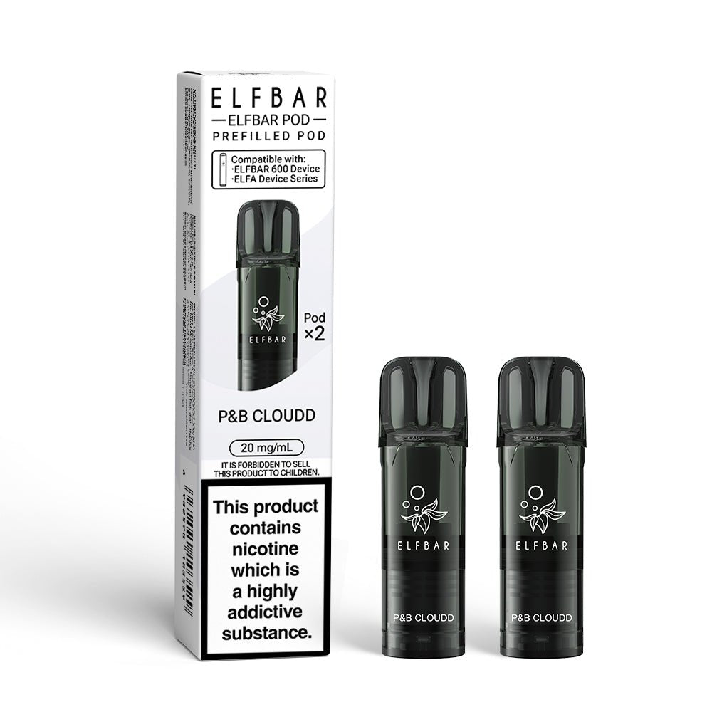 Elfbar 600 2025 Pods - P&B Cloudd - PJW Vapes | UK Leading Vape Wholesaler