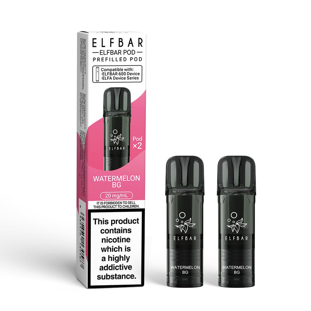 Elfbar 600 2025 Pods - Watermelon Bubblegum - PJW Vapes | UK Leading Vape Wholesaler
