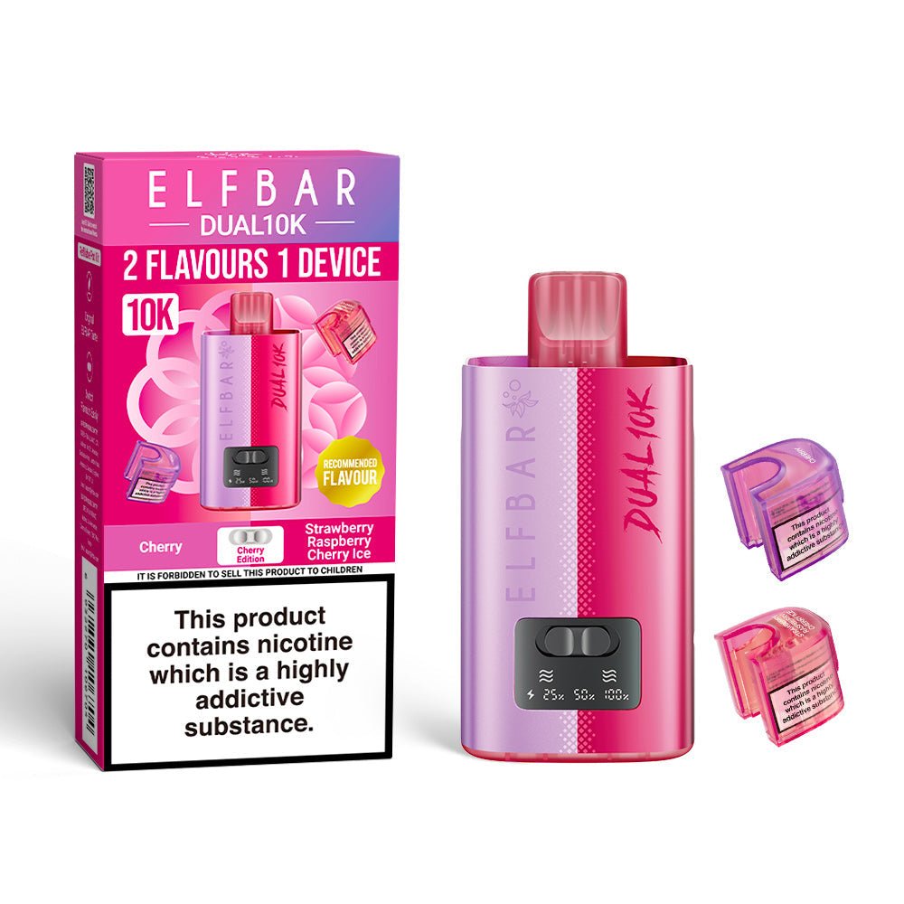 Elfbar Dual 10K - Cherry Edition - PJW Vapes | UK Leading Vape Wholesaler