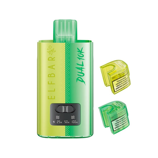 Elfbar Dual 10K - Green Edition - PJW Vapes | UK Leading Vape Wholesaler