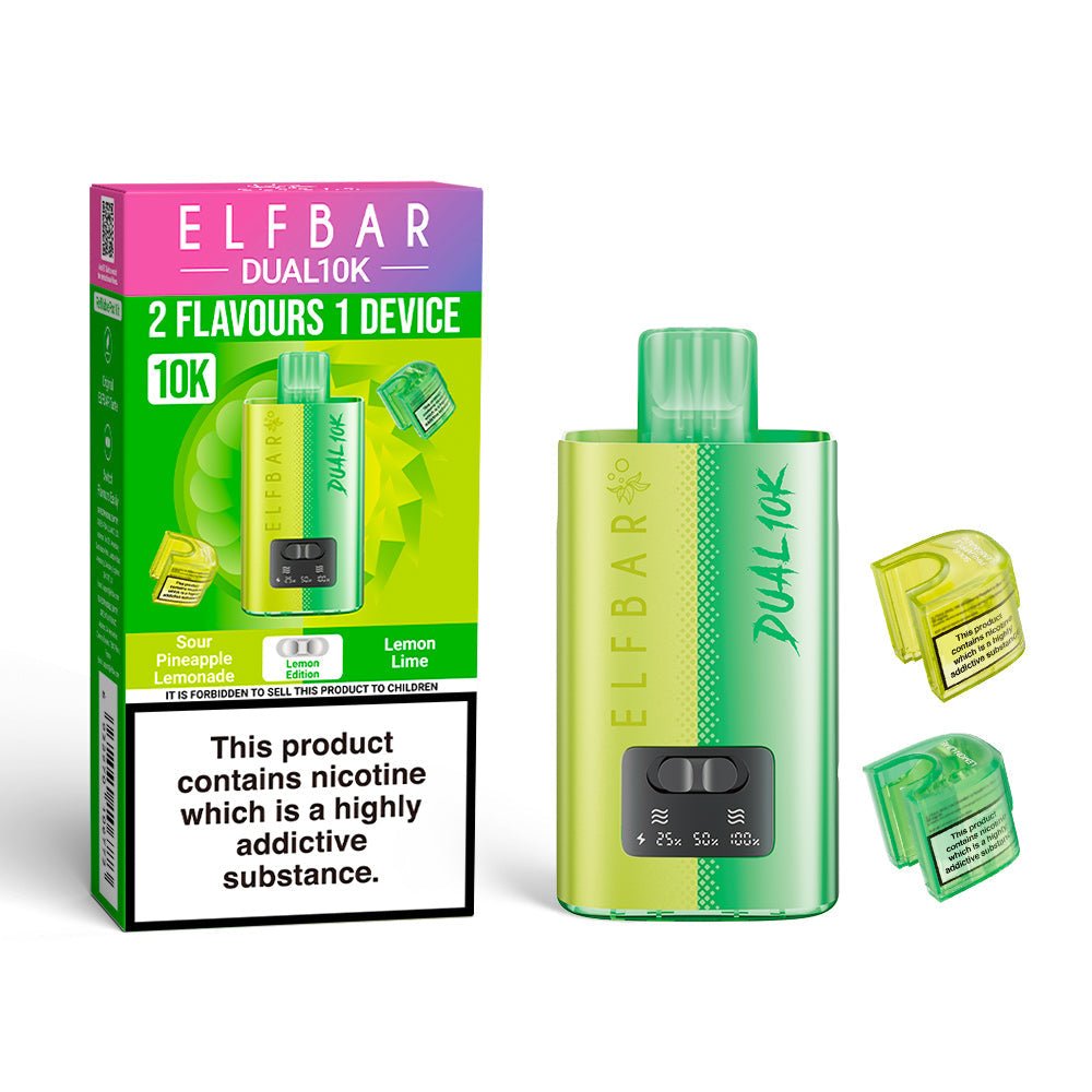 Elfbar Dual 10K - Lemon Edition - PJW Vapes | UK Leading Vape Wholesaler