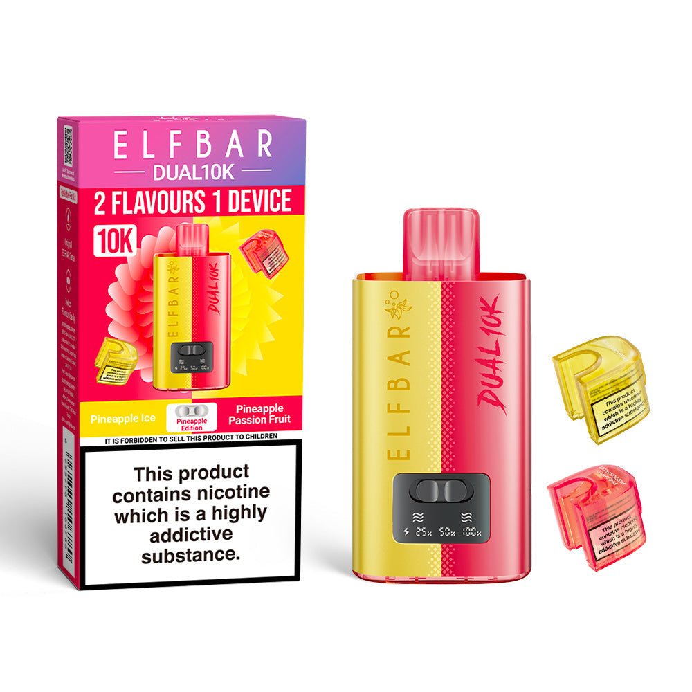 Elfbar Dual 10K - Pineapple Edition - PJW Vapes | UK Leading Vape Wholesaler