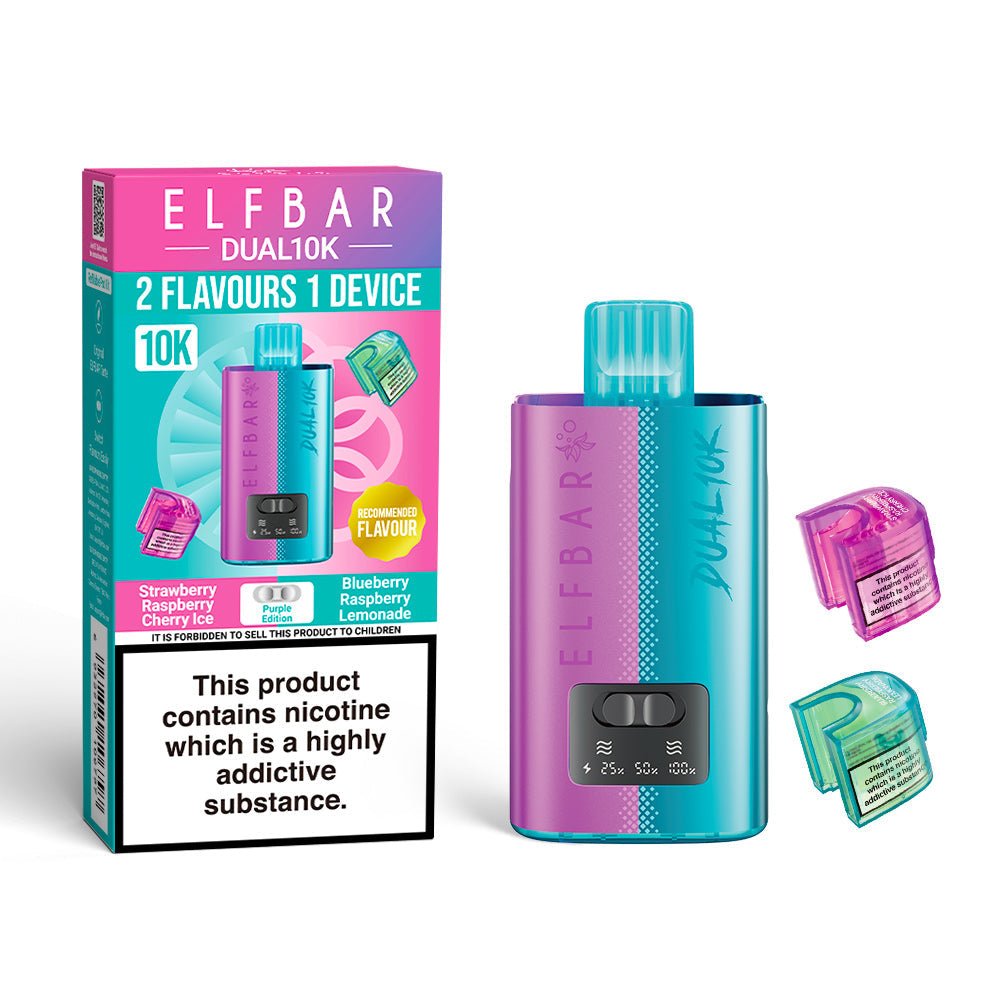 Elfbar Dual 10K - Purple Edition - PJW Vapes | UK Leading Vape Wholesaler