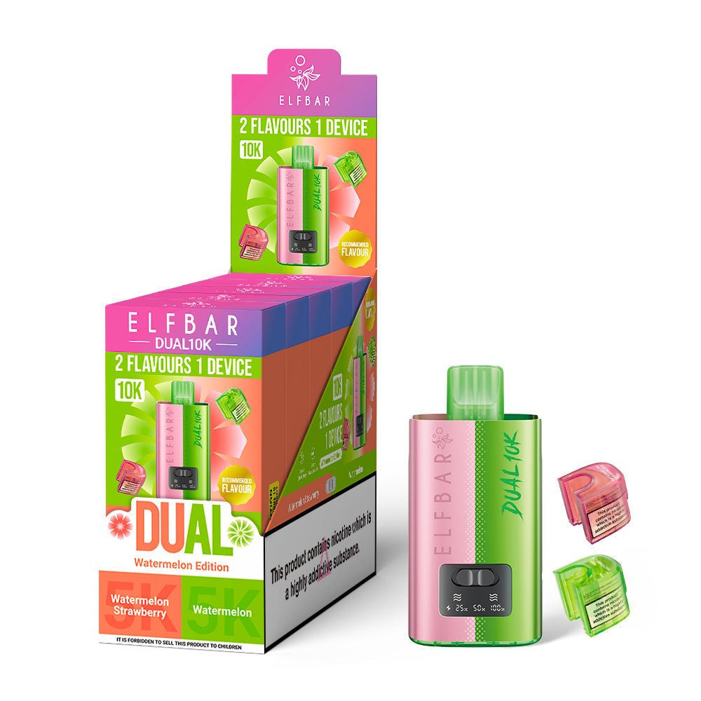 Elfbar Dual 10K - Watermelon Edition - PJW Vapes | UK Leading Vape Wholesaler