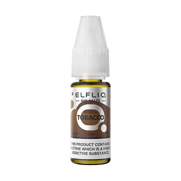 Elfliq Nic Salt - Tobacco - PJW Vapes | UK Leading Vape Wholesaler