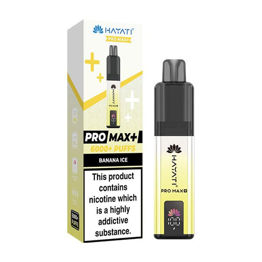 Hayati Pro Max+ Kit - Banana Ice - PJW Vapes | UK Leading Vape Wholesaler