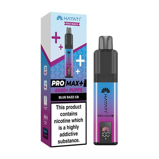 Hayati Pro Max+ Kit - Blue Razz GB - PJW Vapes | UK Leading Vape Wholesaler