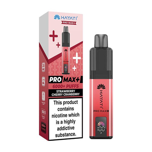 Hayati Pro Max+ Kit - Strawberry Cherry Cranberry - PJW Vapes | UK Leading Vape Wholesaler