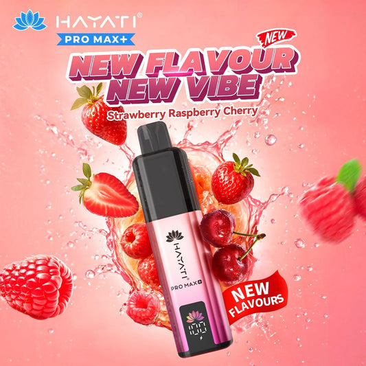 Hayati Pro Max+ Kit - Strawberry Raspberry Cherry - PJW Vapes | UK Leading Vape Wholesaler