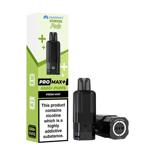 Hayati Pro Max+ Pods - Fresh Mint - PJW Vapes | UK Leading Vape Wholesaler