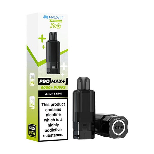 Hayati Pro Max+ Pods - Lemon & Lime - PJW Vapes | UK Leading Vape Wholesaler