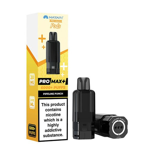 Hayati Pro Max+ Pods - Pipeline Punch - PJW Vapes | UK Leading Vape Wholesaler