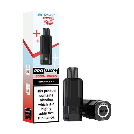 Hayati Pro Max+ Pods - Red Apple Ice - PJW Vapes | UK Leading Vape Wholesaler