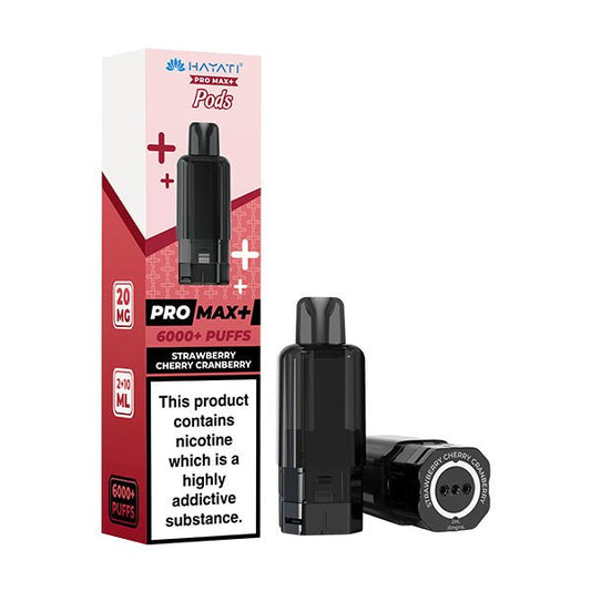 Hayati Pro Max+ Pods - Strawberry Cherry Cranberry - PJW Vapes | UK Leading Vape Wholesaler