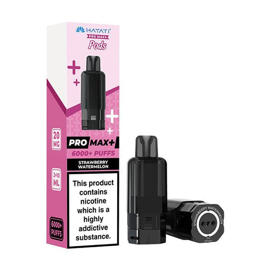 Hayati Pro Max+ Pods - Strawberry Watermelon - PJW Vapes | UK Leading Vape Wholesaler