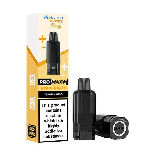 Hayati Pro Max+ Pods - Triple Mango - PJW Vapes | UK Leading Vape Wholesaler