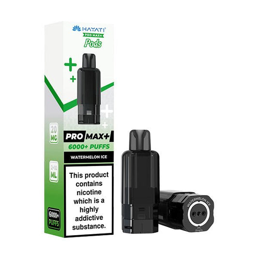 Hayati Pro Max+ Pods - Watermelon Ice - PJW Vapes | UK Leading Vape Wholesaler