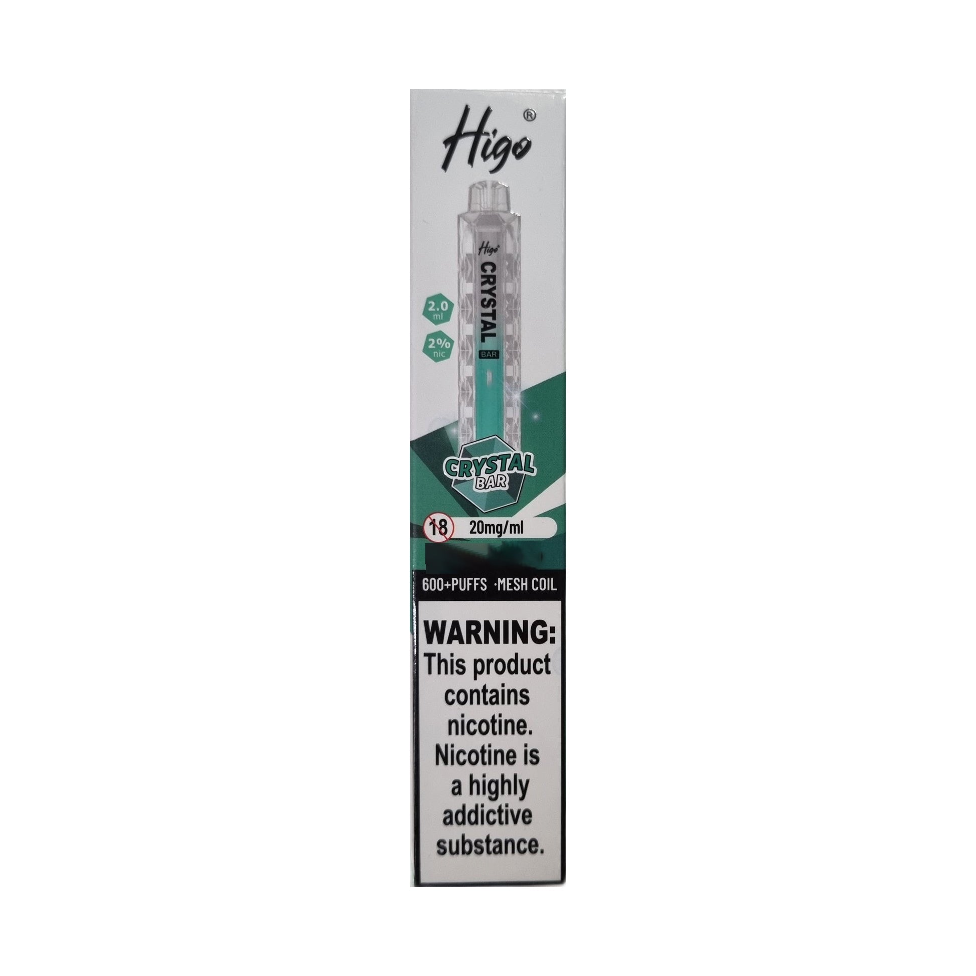 Higo Crystal Bar 600 - Cola Ice - PJW Vapes | UK Leading Vape Wholesaler