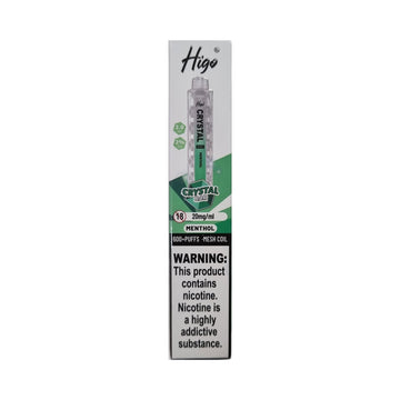 Higo Crystal Bar 600 - Menthol - PJW Vapes | UK Leading Vape Wholesaler